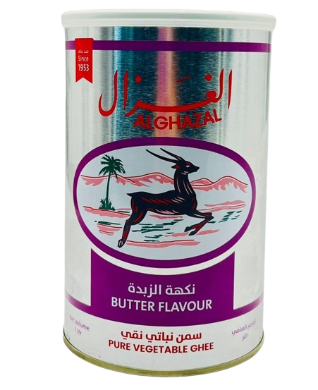 سمنة الغزال نكهة الزبدة 1 لتر