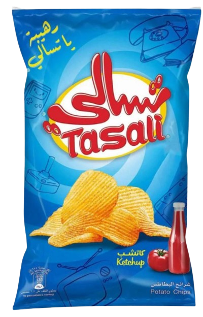 تسالي شيبس بطاطس بالكاتشب 90 غم