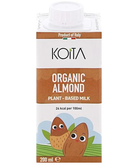 كويتا حليب اللوز العضوي خالي من السكر 200 مل