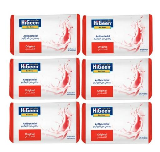 صابون هاي جين الأصلي المضاد للبكتيريا 125 جم 6 قطع