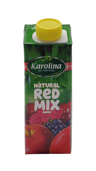 كارولينا عصير مزيج أحمر طبيعي 250 مل