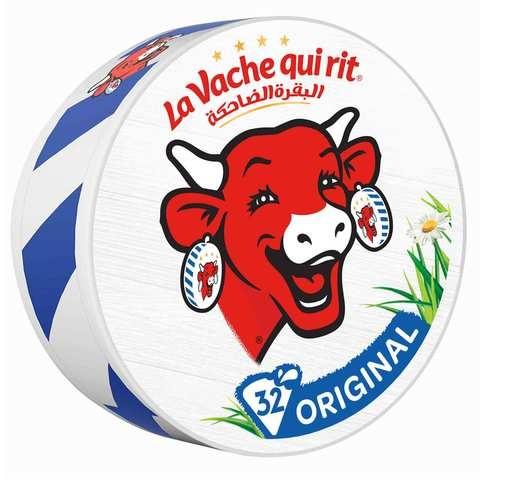 البقرة الضاحكة جبن بقري مثلث 32 قطعة 480 جم