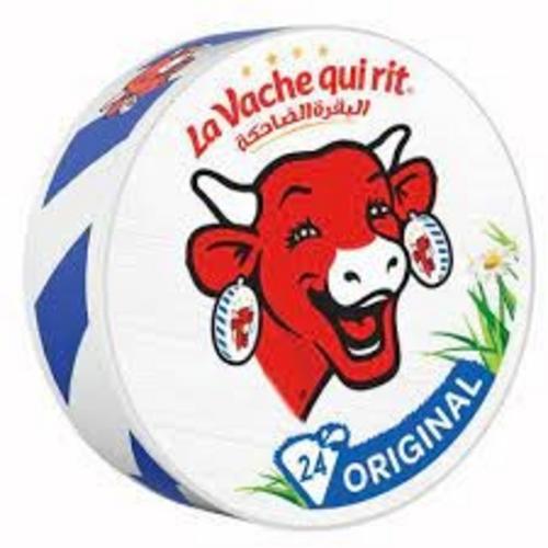 البقرة الضاحكة جبنة مثلثات طبيعي بروتين حديد كالسيوم فيتامين د 24 قطعة 360غم