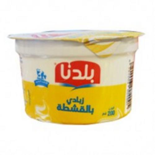بلدنا لبن زبادي بالقشطة 180غم