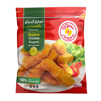 سنيورة اصابع دجاج بالسمسم 900 غم