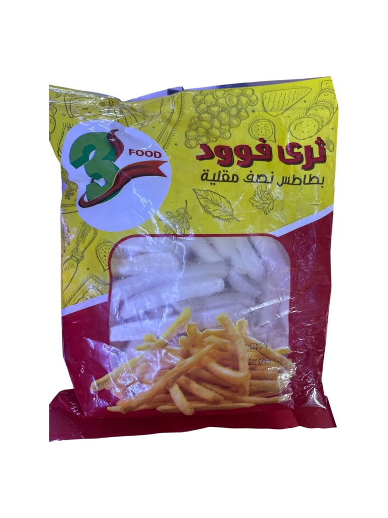 ثري فود بطاطا مجمدة 400 غم