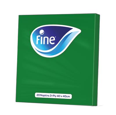 مناديل للمائدة فاين جرين 20 منديل 3 طبقات 40 × 40 سم