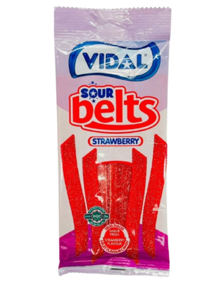 فيدال أحزمة حامضة بالفراولة 90 جرام
