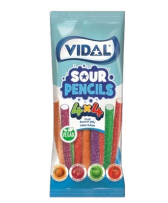 فيدال أقلام كاندي نباتية حامضة  90 جم