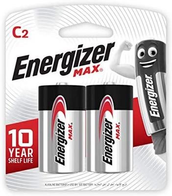إنرجايزر مجموعة بطاريات قلوية E93 BP2 Max C من قطعتين