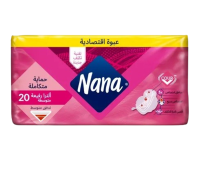 نانا فوط للنساء عبوة اقتصادية رفيعة للغاية 20 فوطة