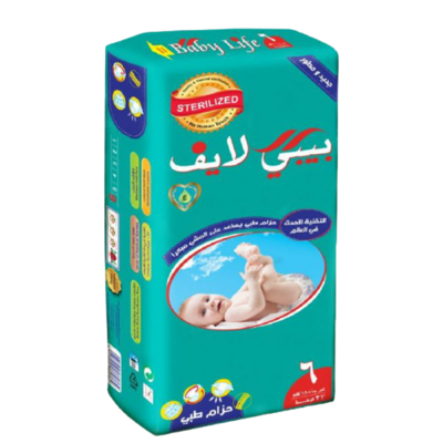 بيبي لايف حفاضات ماكسي مقاس 6 +18 كجم 32 حفاضة