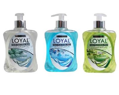 لويال سائل لغسيل الجسم واليدين عدة عطور 500مل 3 عبوات