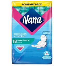 نانا فوط نسائية ماكسي طويلة اقتصادية عبوة 18 فوطة