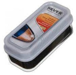 سلفر إسفنجة منظف للتلميع باللون الفضي قطعة واحدة عديمة اللون