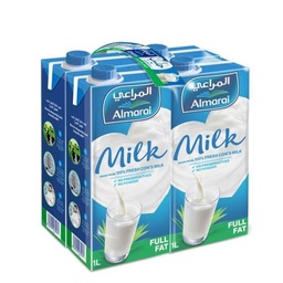 المراعي حليب طويل الأمد كامل الدسم 1 لتر *4