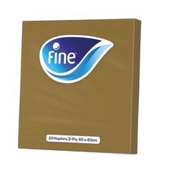 مناديل للمائدة فاين جولد 20 منديل 3 طبقات 40 × 40 سم