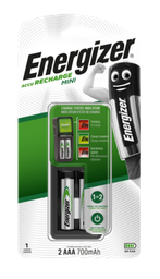 إنرجايزر شاحن صغير إنكل. عدد 2 بطارية AAA 700 مللي أمبير